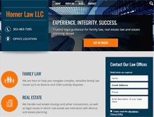 Tablet Screenshot of hornerlawllc.com